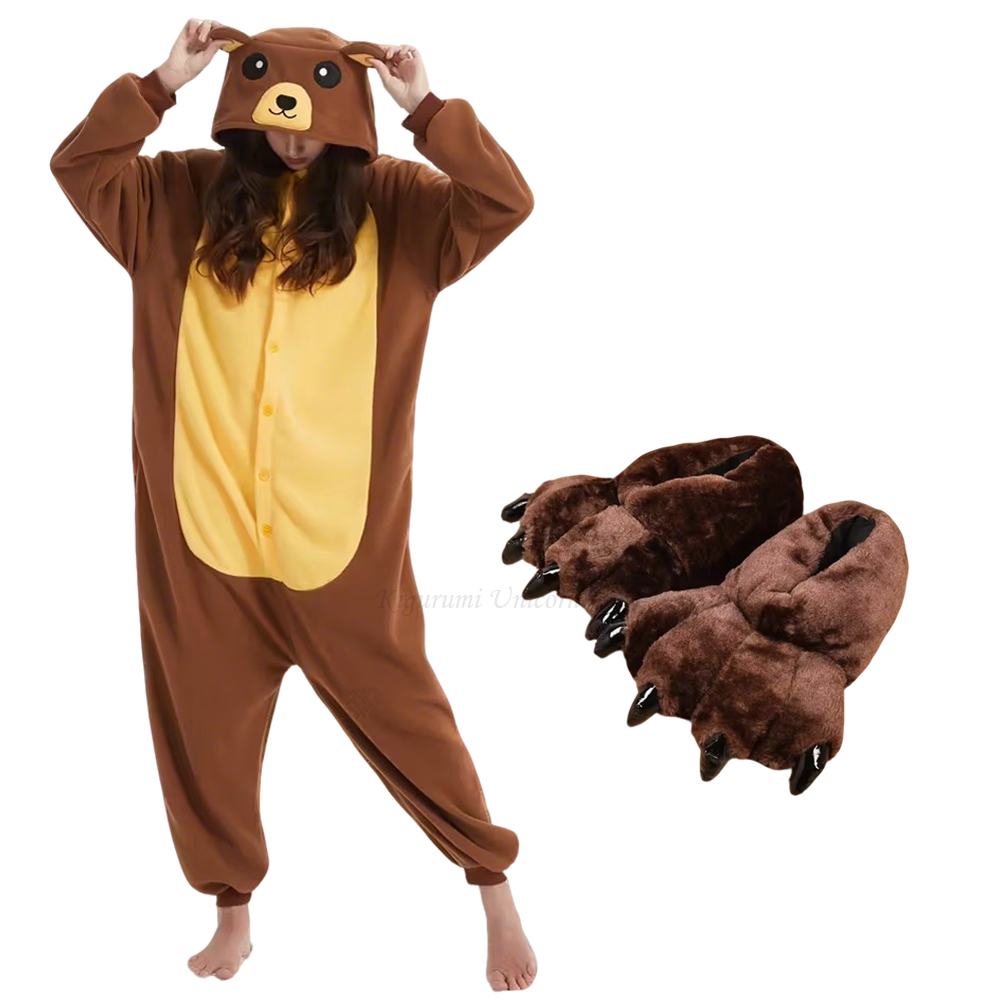 Women Shoes Xxl - 성인용 갈색 곰 인형 의상, 유니콘