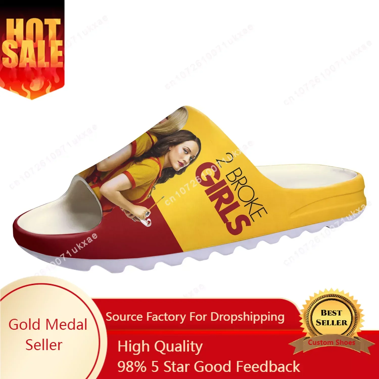 Women'S Shoes Clogs - 2 Broke Girls 소프트 솔 슬리퍼