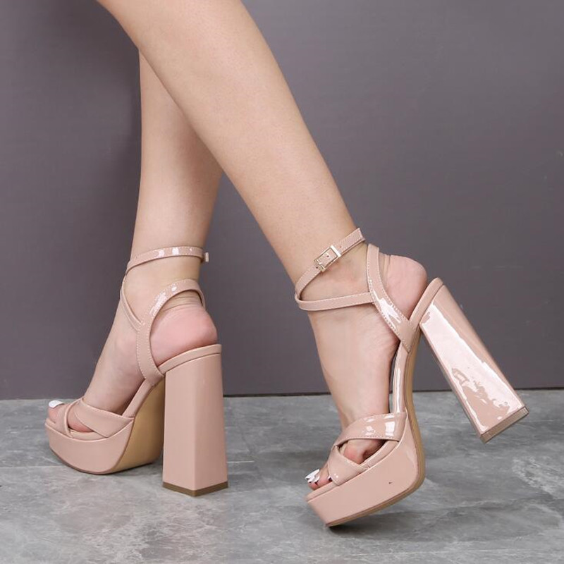 2025 신상 여름 나이트클럽 여성 스퀘어 토 샌들 플 - Women'S Shoes Quality 리뷰 및 가격