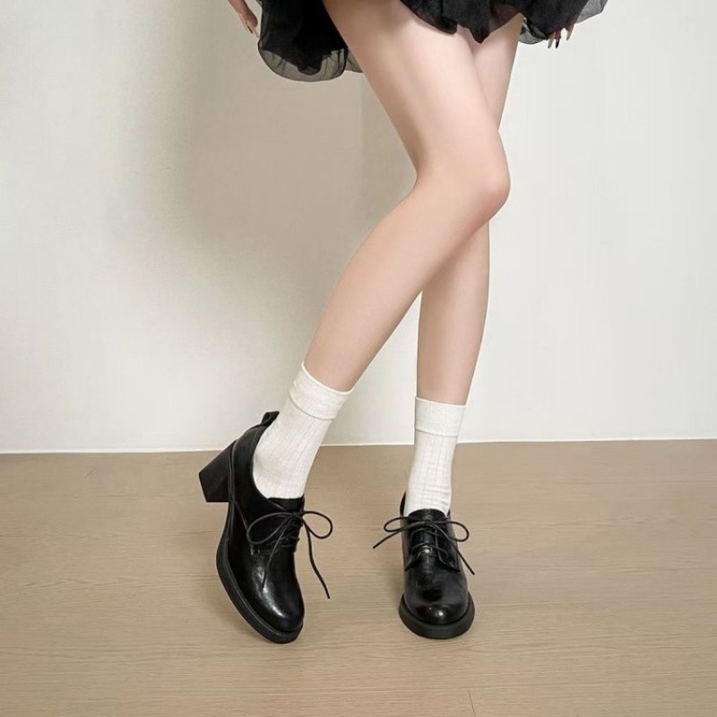 여성용 사각 앞코 레이스업 옥스퍼드 슈즈, 인조 가죽  - Oxford Lace Up Women 리뷰 및 가격