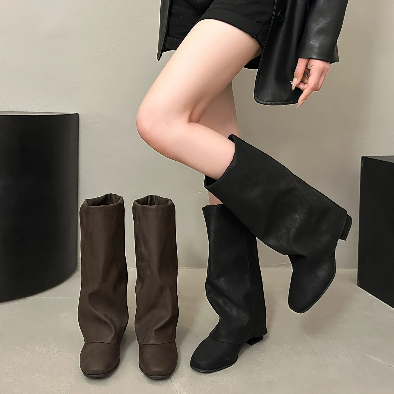 2026년 가을/겨울 여성용 신상 롱부츠, 둥근 앞코, - Knee High Boots Women 리뷰 및 가격