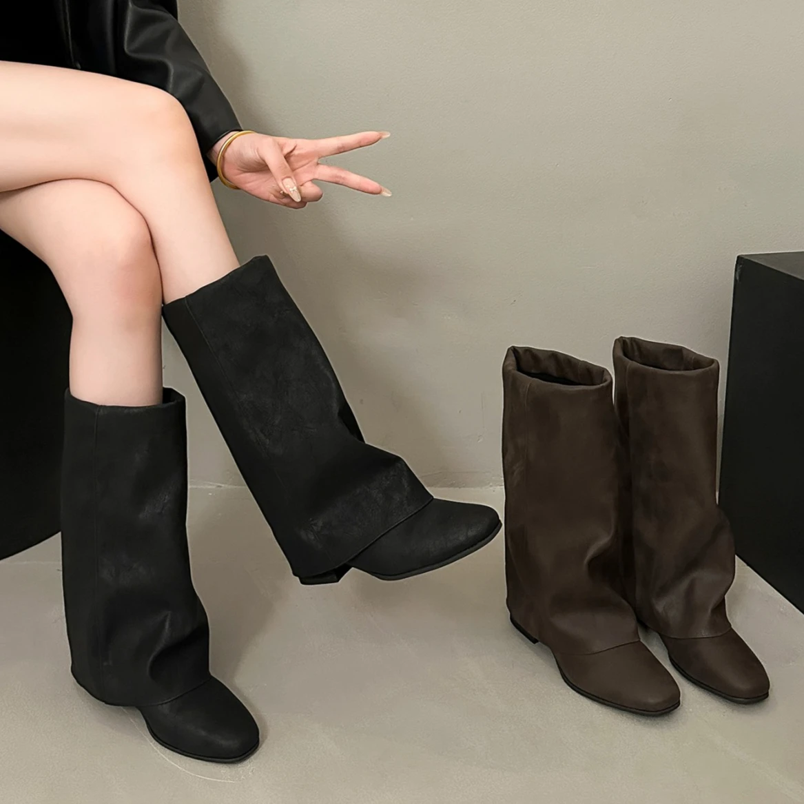 2026년 가을/겨울 여성용 신상 롱부츠, 둥근 앞코, - Knee High Boots Women 리뷰 및 가격