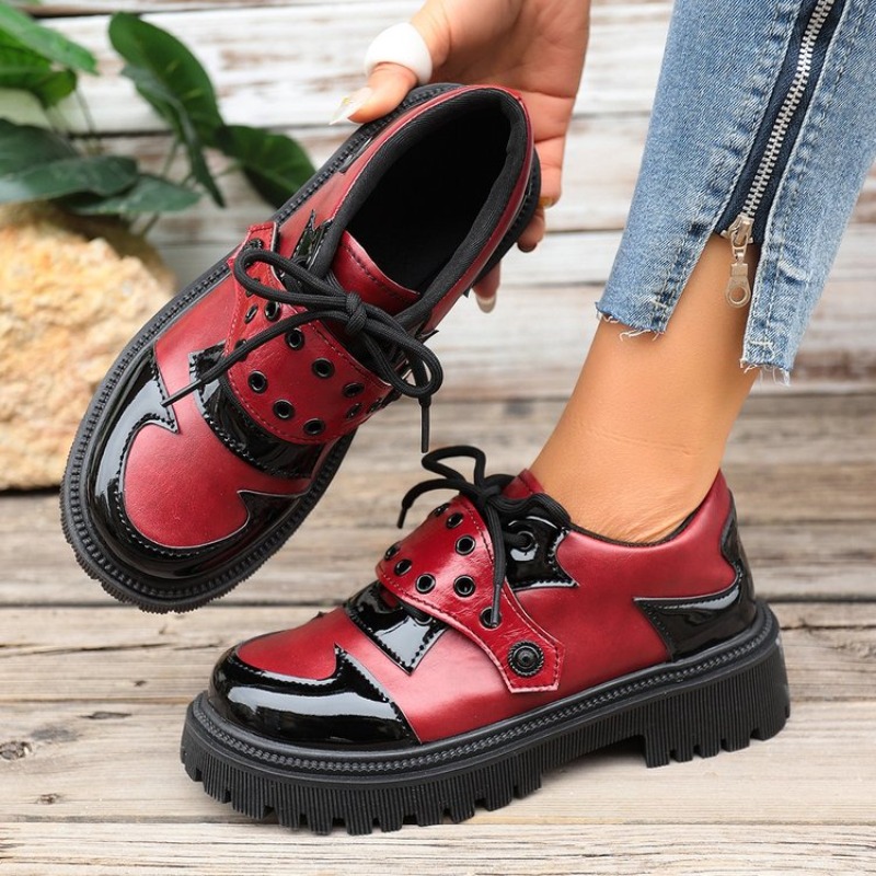 플랫폼 옥스포드 슈즈 여성용 편안한 플러스 사이즈 43 - Oxford Lace Up Women 리뷰 및 가격