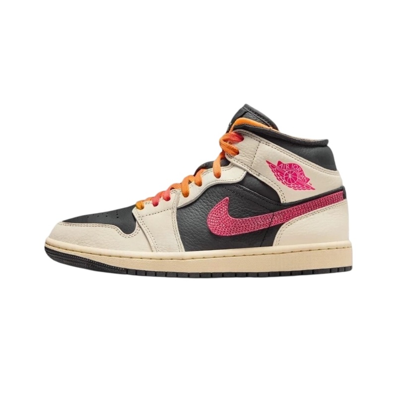 에어 조던 1 미드 베이지 블랙 핑크 하이탑 스니커즈, - Women'S Shoes Nike Jordan 리뷰 및 가격